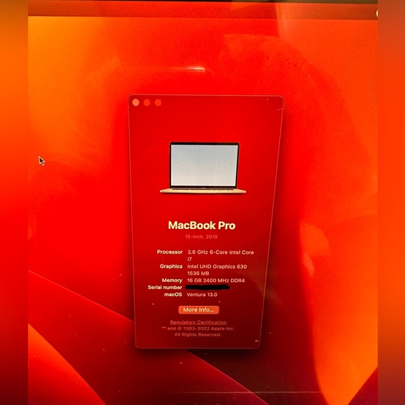 Macbook Pro 2019 15 inch - Picture 5 of 5